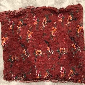 polly & ethser tube top floral s/m